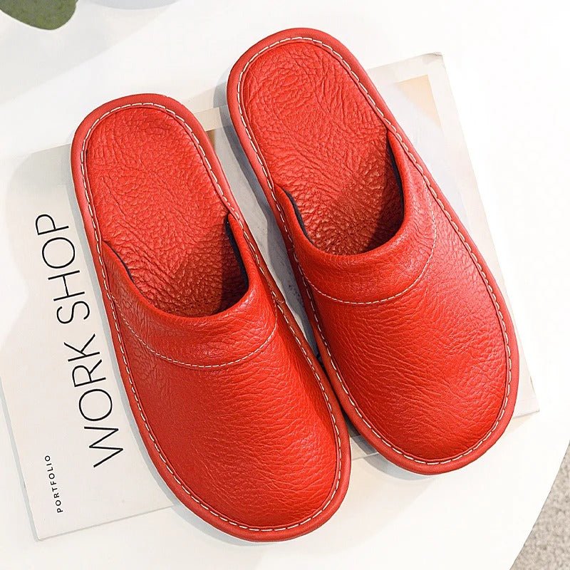 Leon | Premium Leather Cozy Slippers