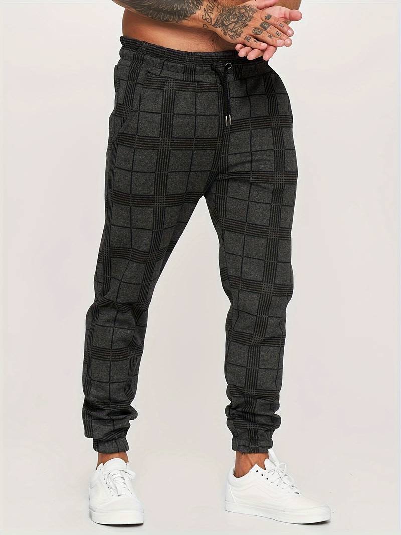 Elian | Modern Checked Jogger Pants