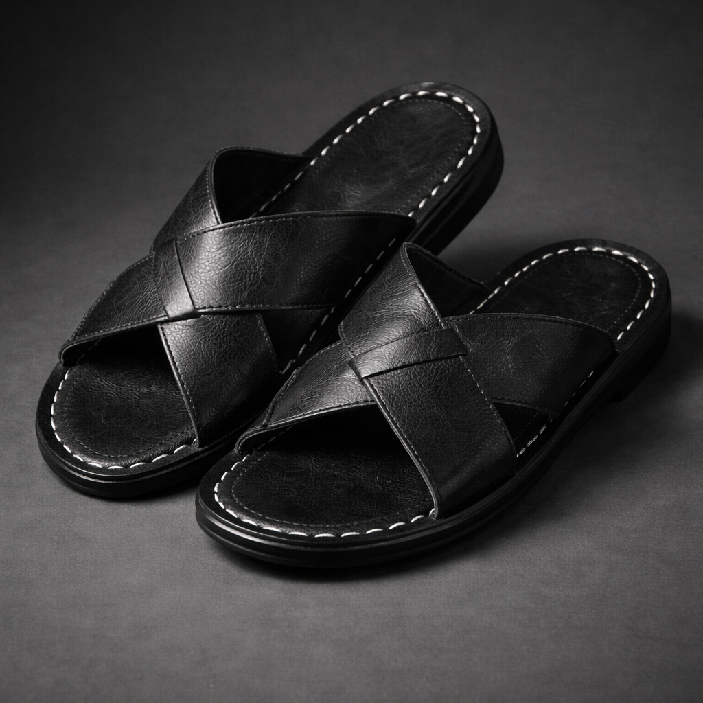 Hannah™ | Wide Leather Sandals with Straps
