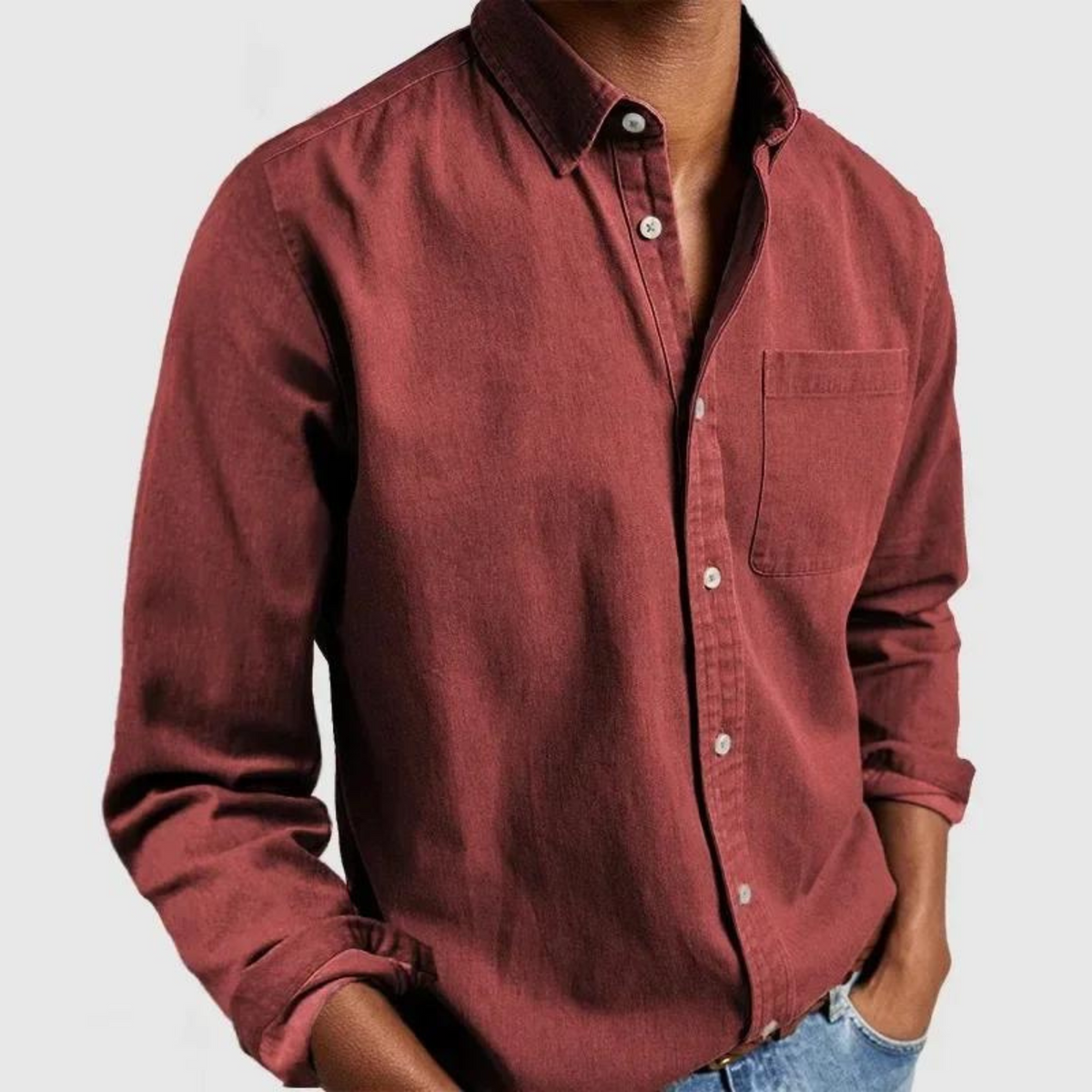 Andrew | Classic Textured Cotton Shirt