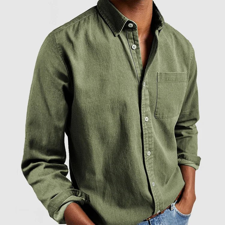 Andrew | Classic Textured Cotton Shirt