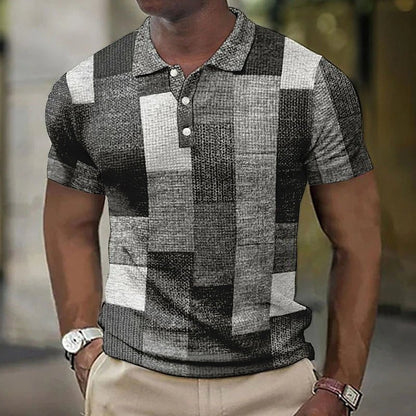 Mateo | Modern Multicolor Textured Polo Shirt