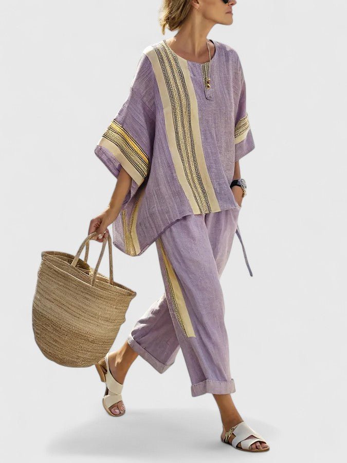 Liora | Linen Mix Oversized Two-Piece Set
