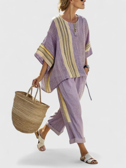 Liora | Linen Mix Oversized Two-Piece Set