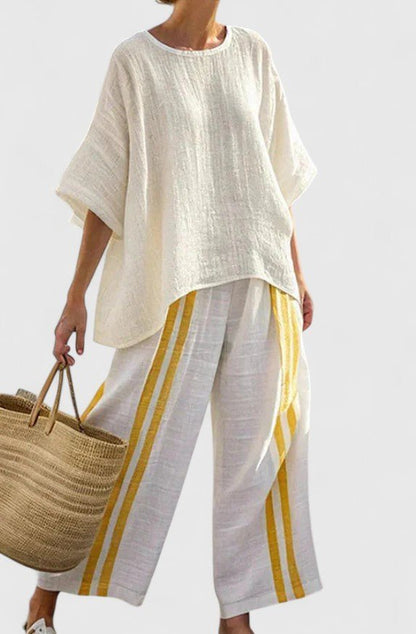 Liora | Linen Mix Oversized Two-Piece Set