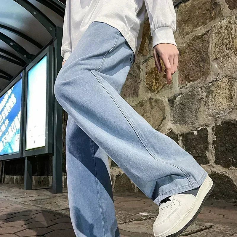 Rowan | Relaxed Wide-Leg Denim Jeans for Men