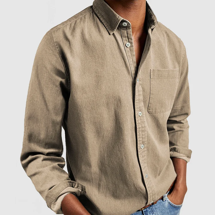 Andrew | Classic Textured Cotton Shirt