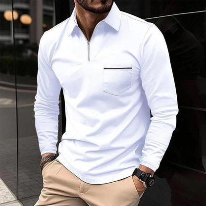 Easton | Refined Quarter-Zip Polo Shirt