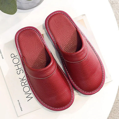Leon | Premium Leather Cozy Slippers