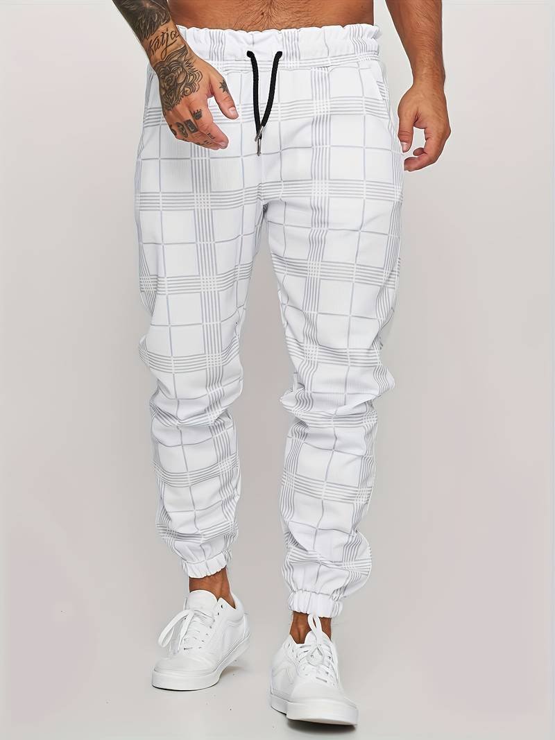 Elian | Modern Checked Jogger Pants