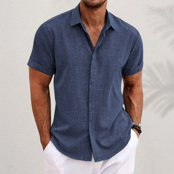 Jaxon |  Lightweight Cotton Linen Short Sleeve Shirt