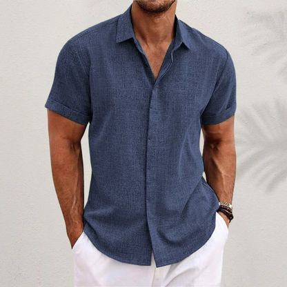 Jaxon |  Lightweight Cotton Linen Short Sleeve Shirt
