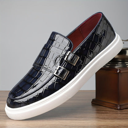 Thomas | Textured Slip-On Casual Loafers