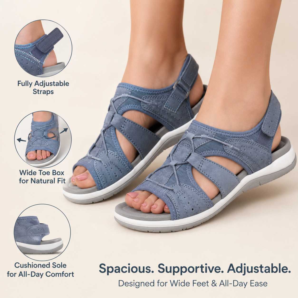 Rosenau™ | Orthopädische verstellbare Sandalen