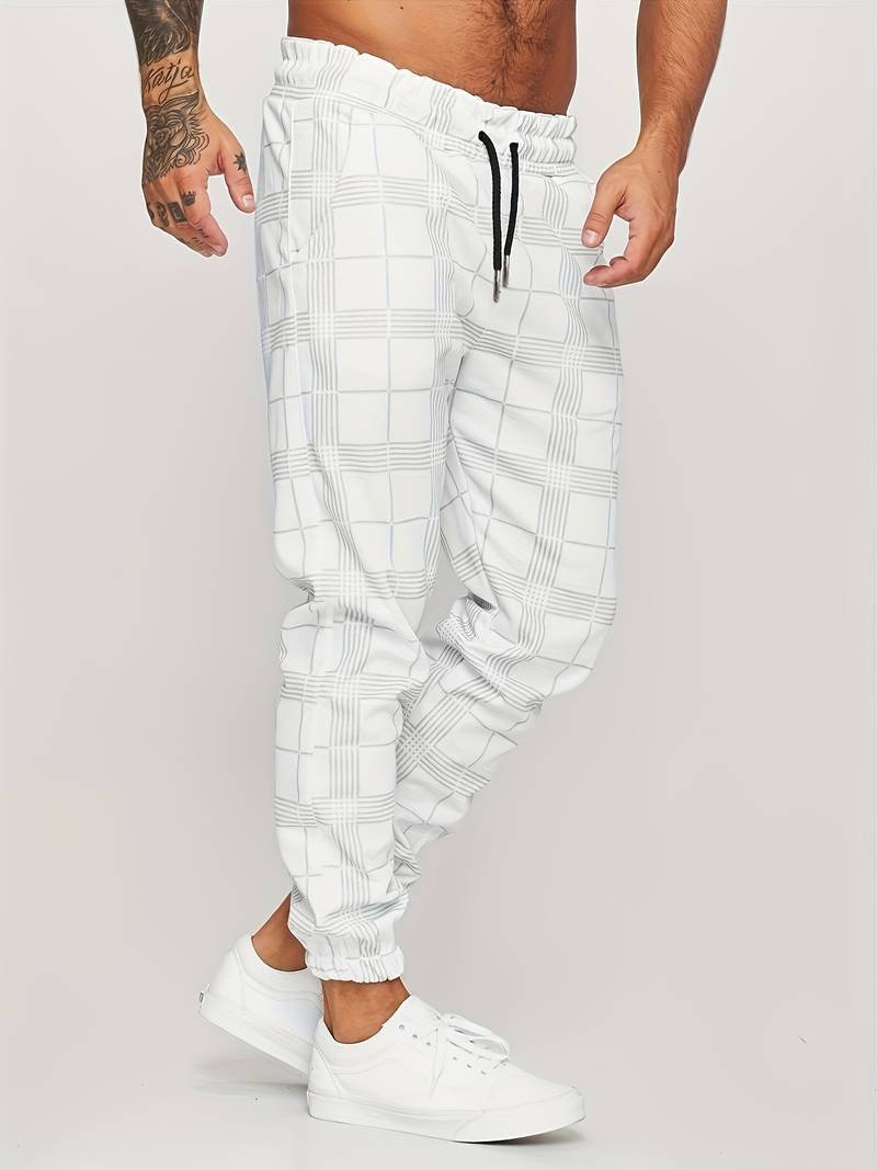 Elian | Modern Checked Jogger Pants