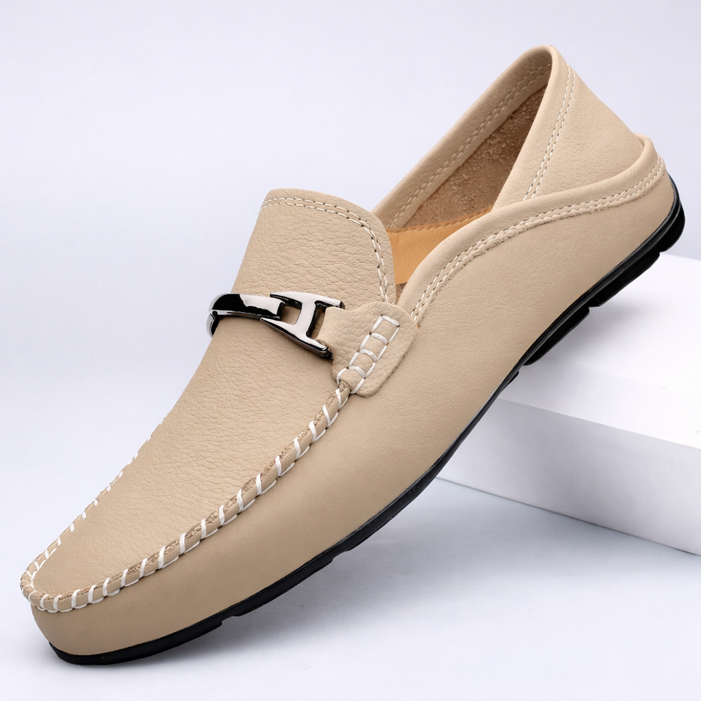 Samuel | Classic Stitch-Detail Driving Loafers
