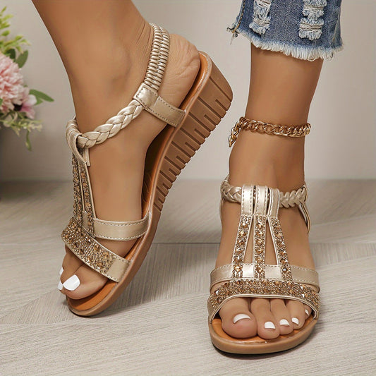 Hannah | Bohemian Low Wedge Heel Sandals