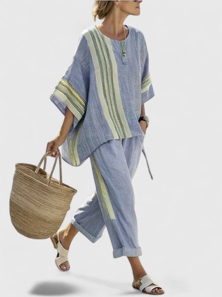 Liora | Linen Mix Oversized Two-Piece Set