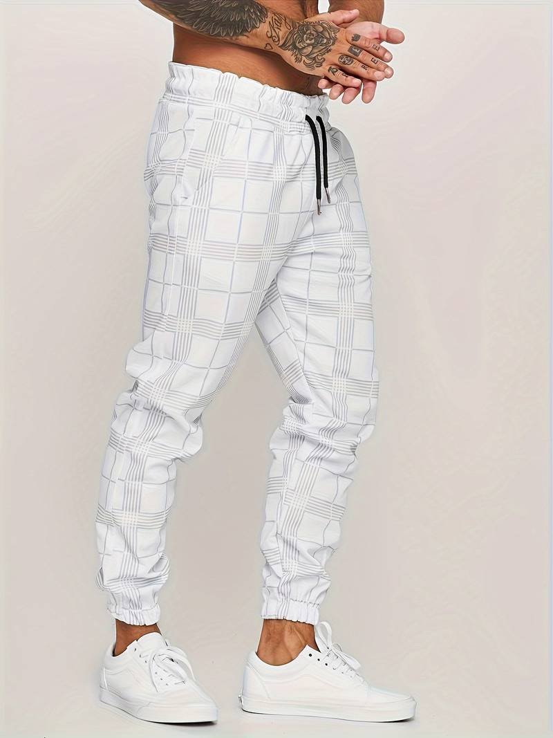 Elian | Modern Checked Jogger Pants