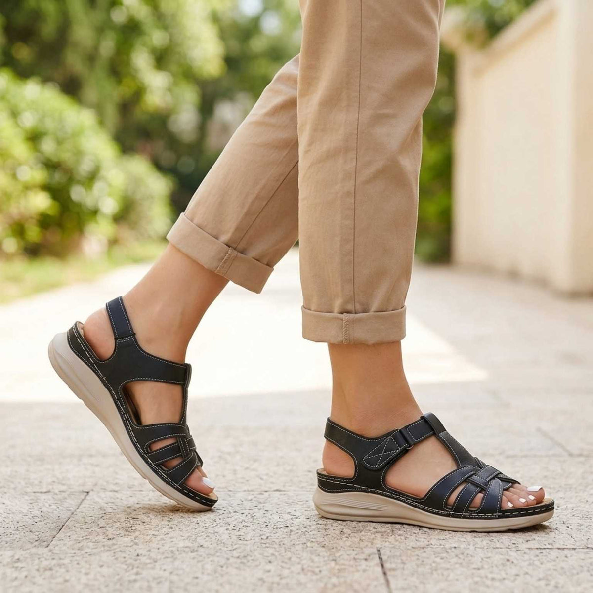 Hannah™ | Orthopedic Leather Sandals