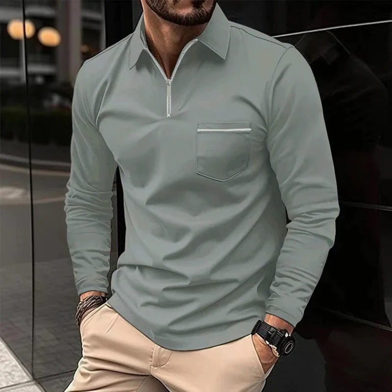 Easton | Refined Quarter-Zip Polo Shirt