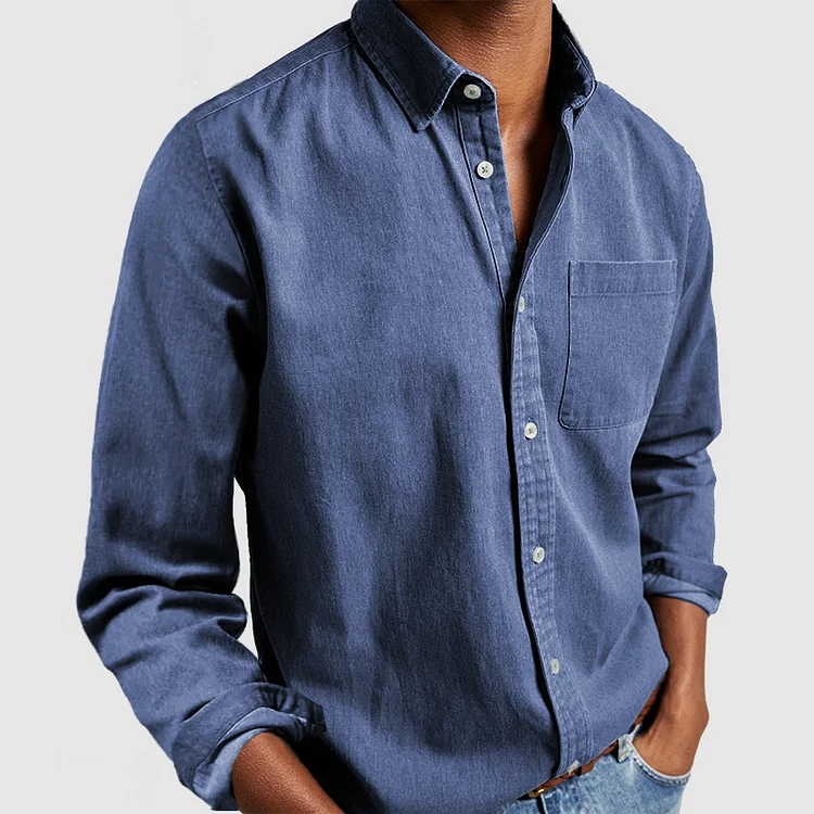 Andrew | Classic Textured Cotton Shirt