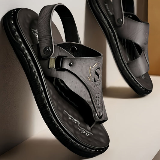 Rosenau | Herren Sandalen mit verstellbarem Riemen