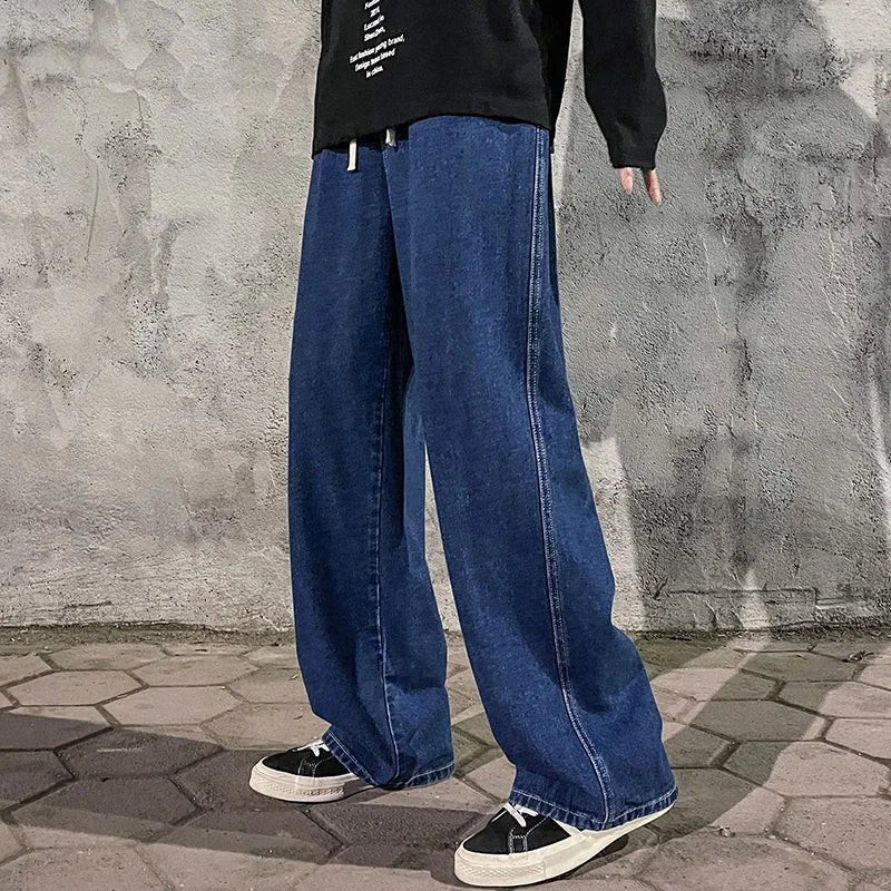 Rowan | Relaxed Wide-Leg Denim Jeans for Men