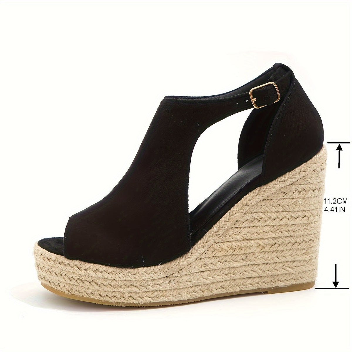 Hannah | Velvet Platform Wedges