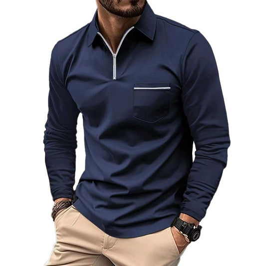 Easton | Refined Quarter-Zip Polo Shirt