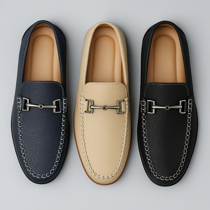 Samuel | Classic Stitch-Detail Driving Loafers