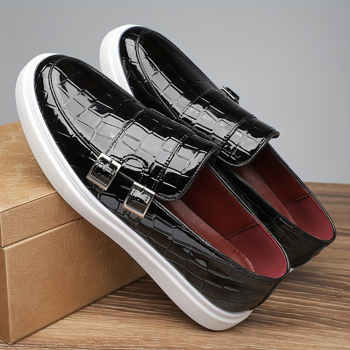 Thomas | Textured Slip-On Casual Loafers