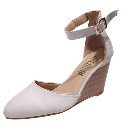 Hannah | Closed Toe Wedge Heels