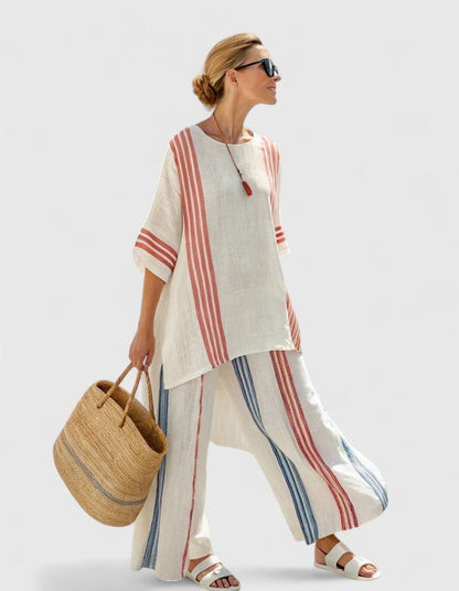 Liora | Linen Mix Oversized Two-Piece Set