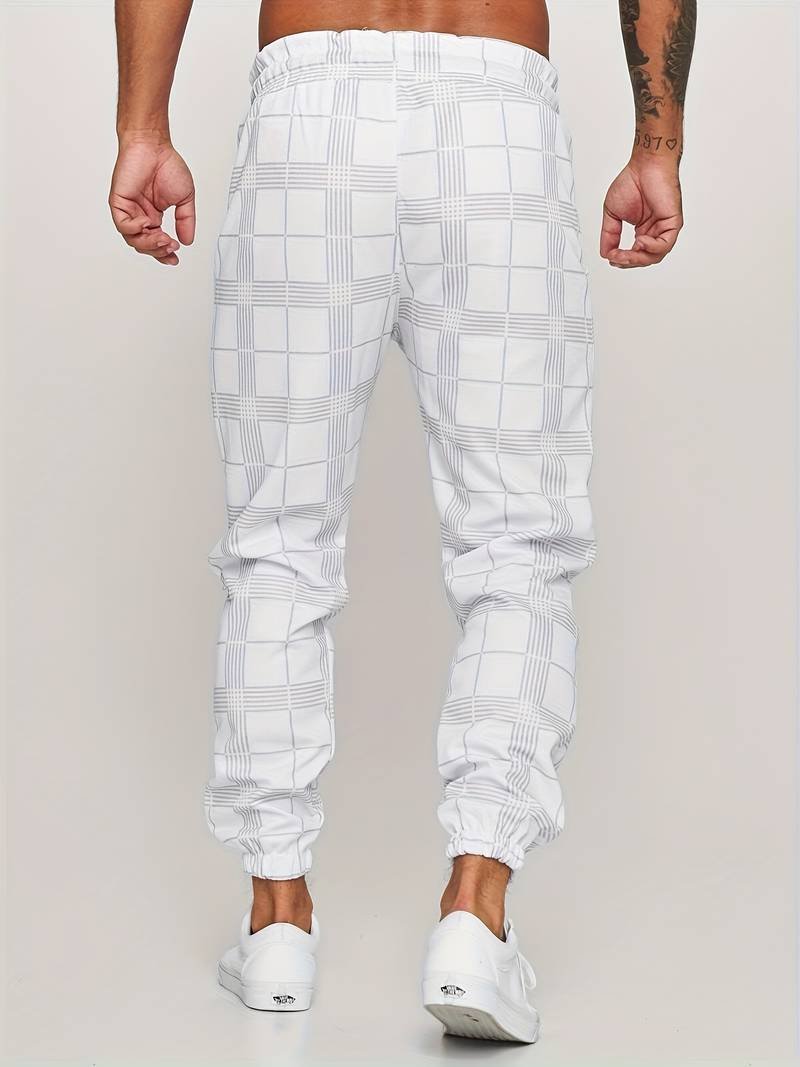 Elian | Modern Checked Jogger Pants