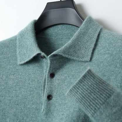 Rowan | Luxurious Cashmere Polo Shirt