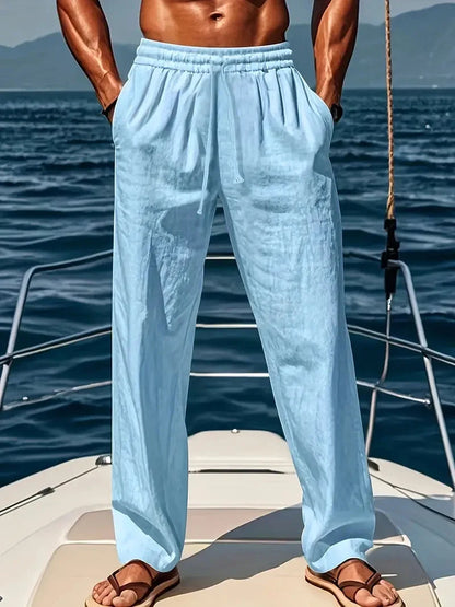 Lorenzo | Relaxed Wide-Leg Linen Trousers