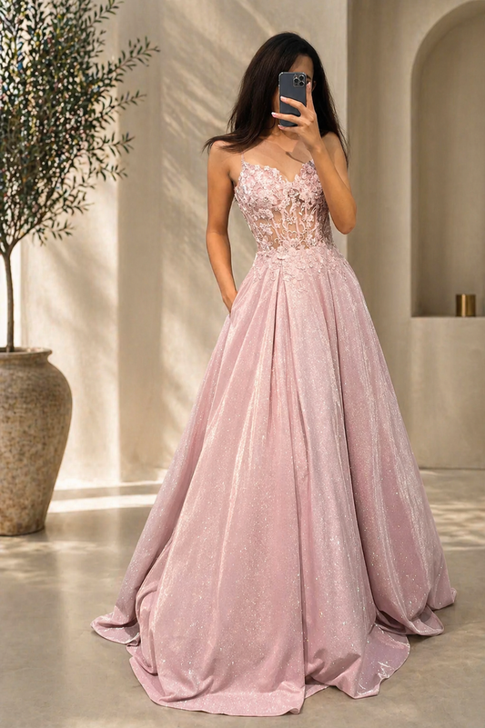 Lily | Maxikleid mit Verzierungen für Hochzeitsgäste