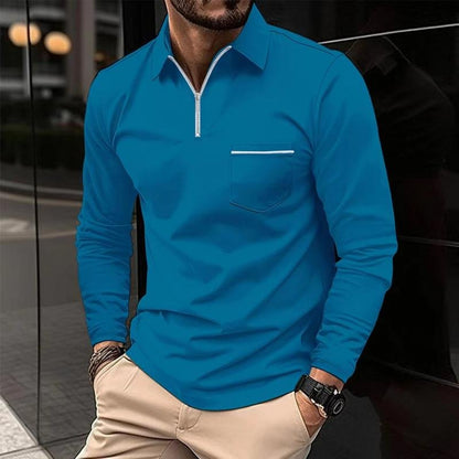 Easton | Refined Quarter-Zip Polo Shirt