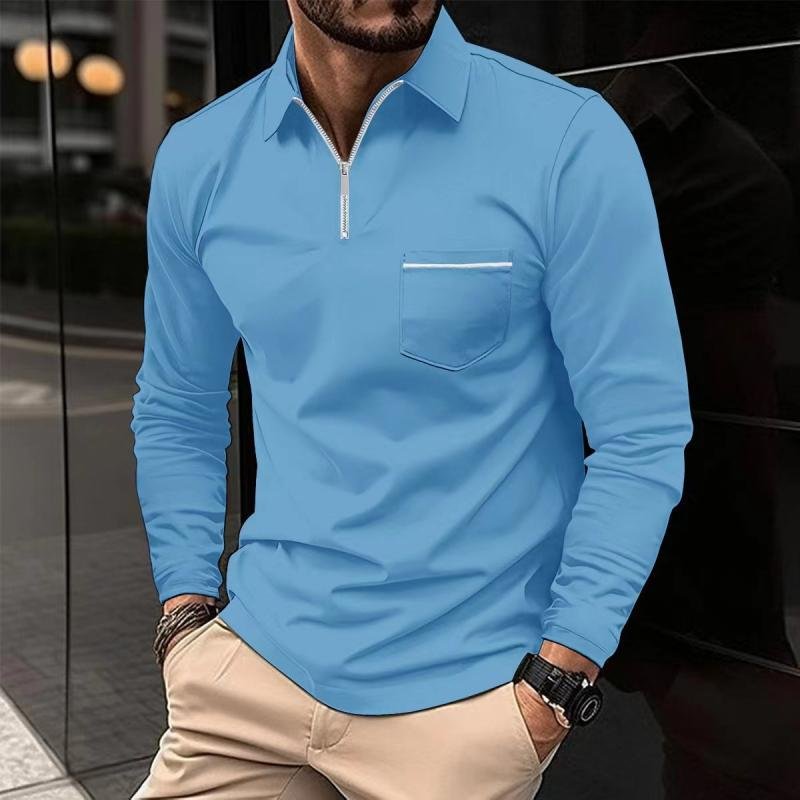 Easton | Refined Quarter-Zip Polo Shirt