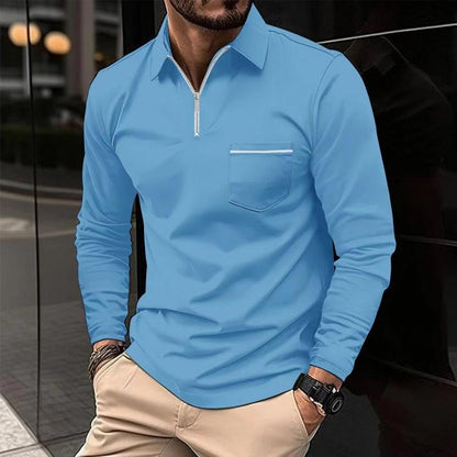 Easton | Refined Quarter-Zip Polo Shirt