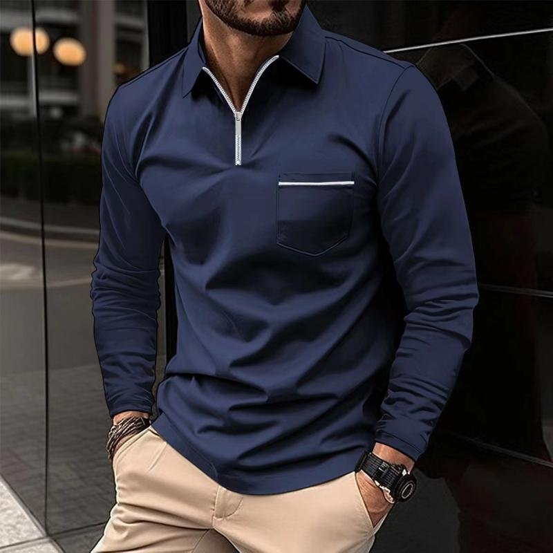 Easton | Refined Quarter-Zip Polo Shirt