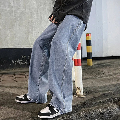 Rowan | Relaxed Wide-Leg Denim Jeans for Men