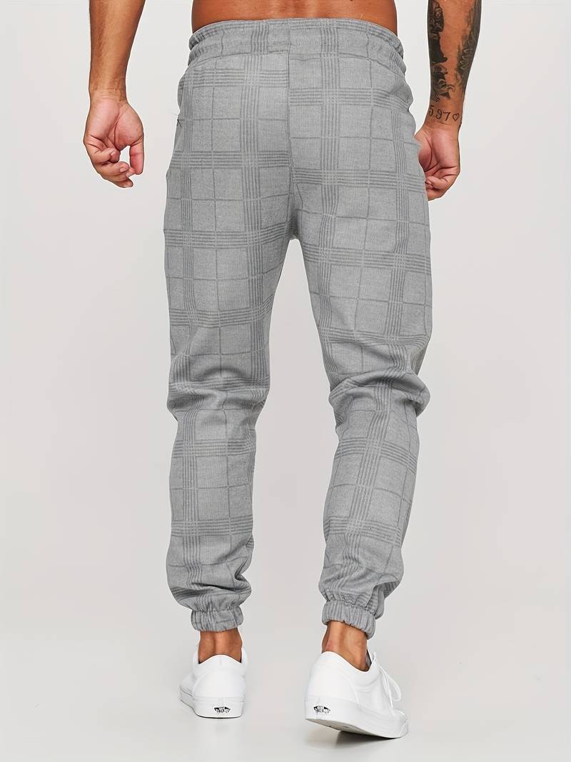 Elian | Modern Checked Jogger Pants