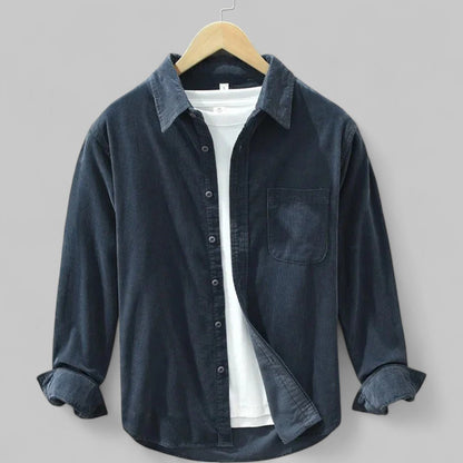 Josiah | Corduroy Shirt – Retro Long Sleeve Style for Men