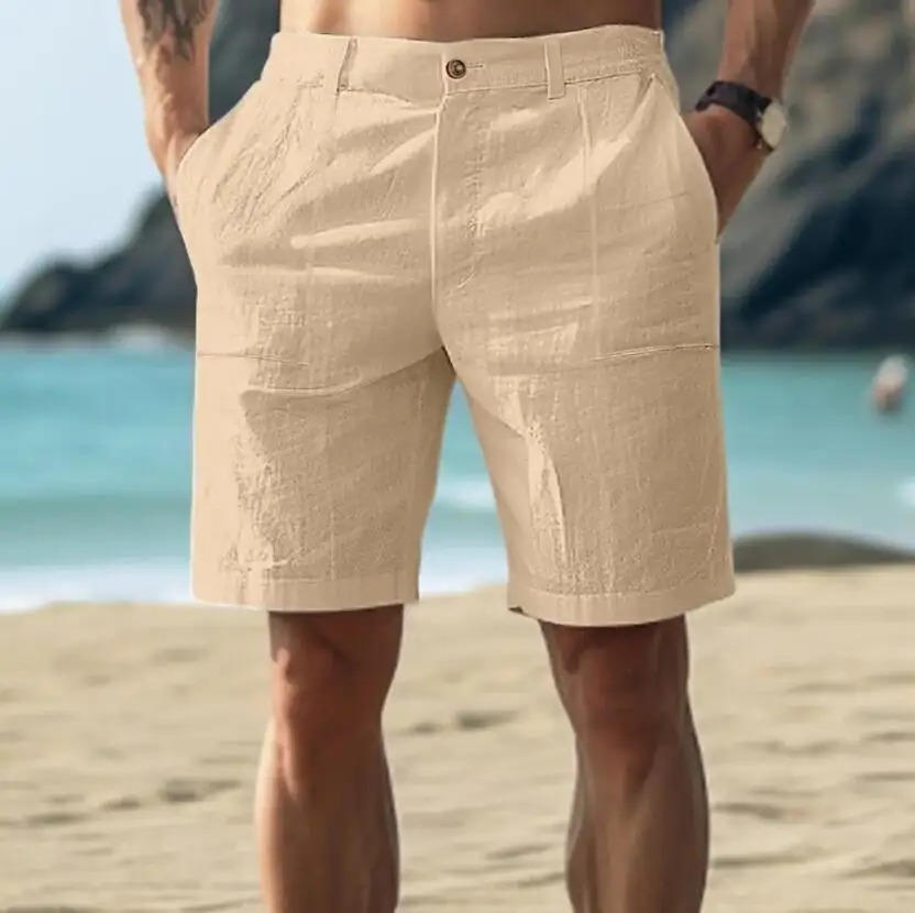 Men's Relaxed Linen Summer Shorts