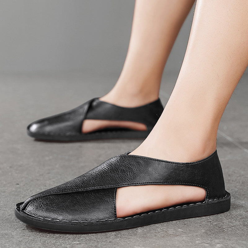 Rosenau | Herren Leder Sandalen