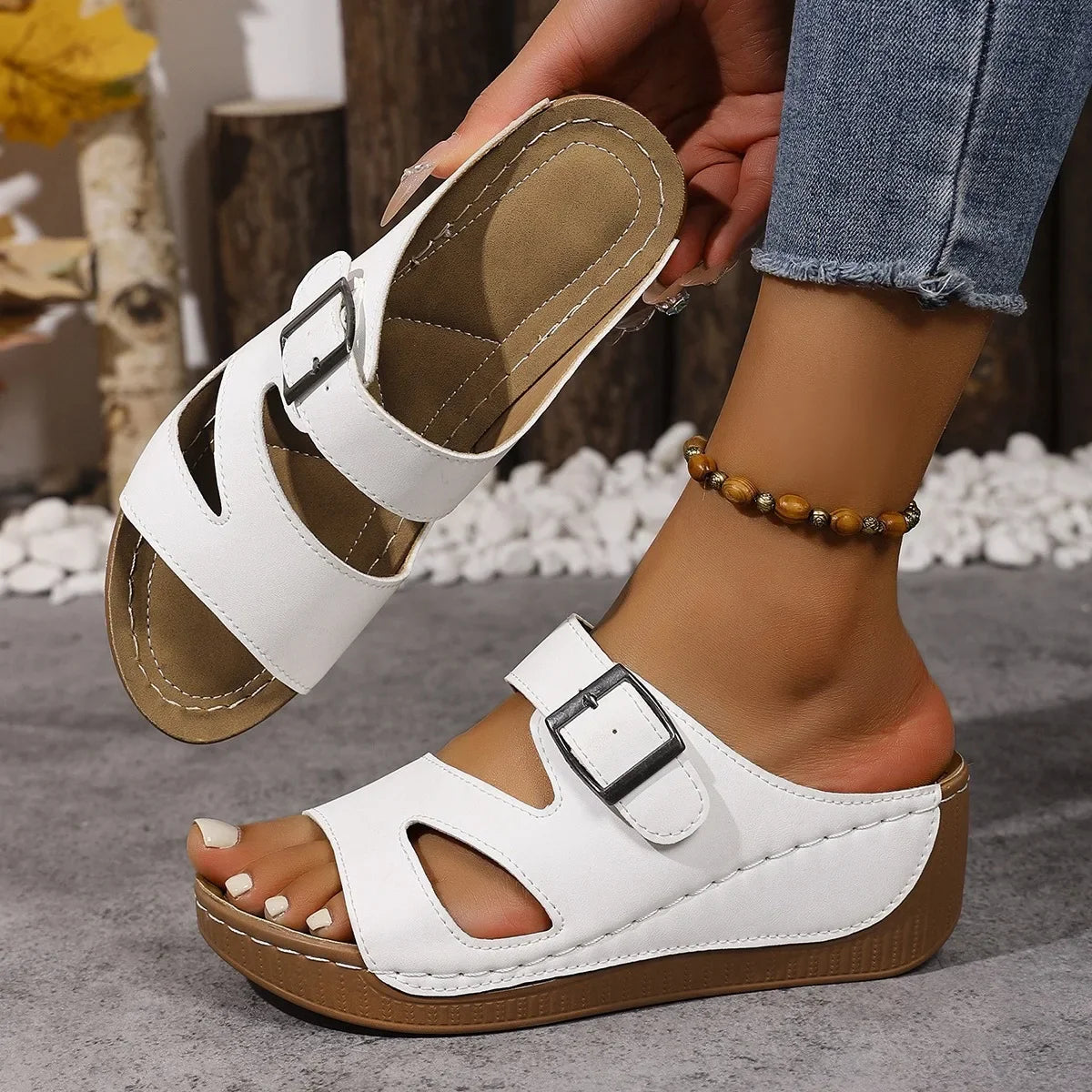 Rosenau™ | Damen Orthopädische Sandalen in Überbreite