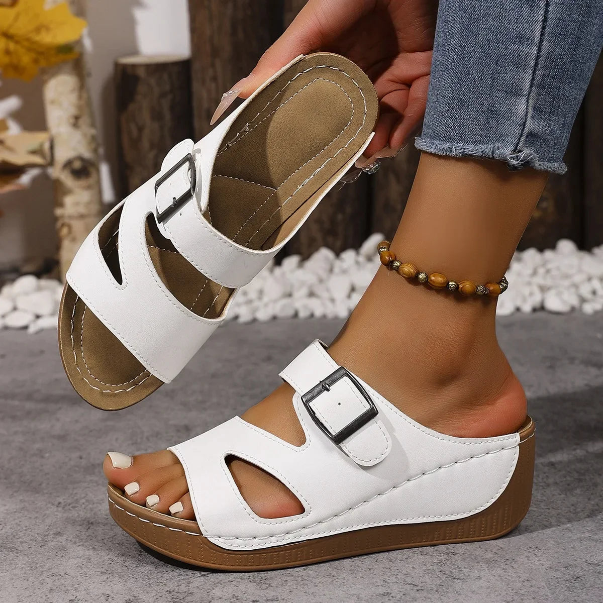 Rosenau™ | Damen Orthopädische Sandalen in Überbreite