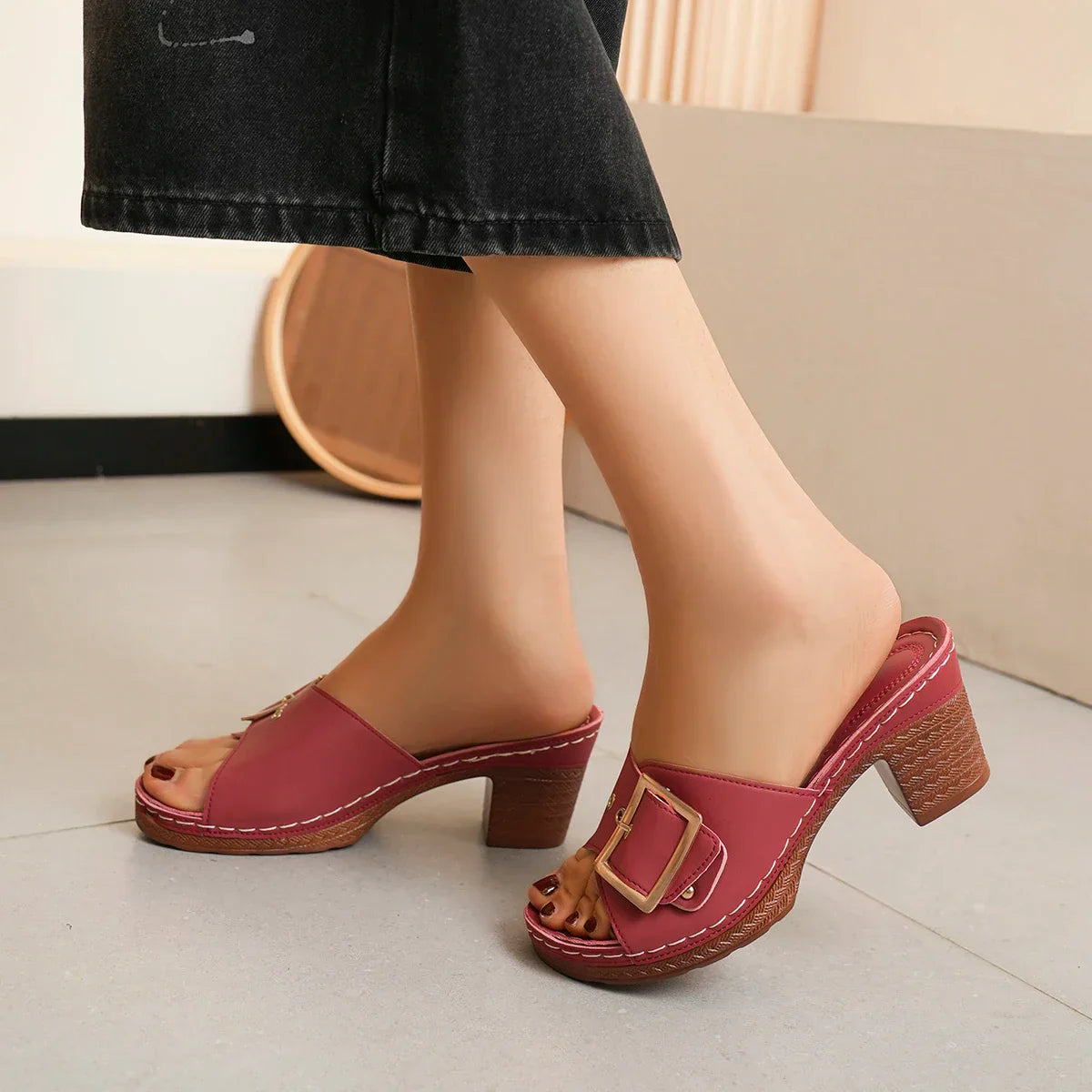 Rosenau™ | Orthopädische Schnallen-Plattform-Sandalen